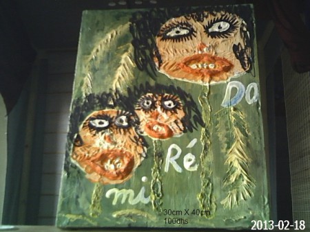Atelier de peinture porte ouvertes organisé à MARRAKECH EN Janvier 2012