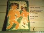 Tableau réalisé par une petite fille belge de 9 ans en visite à Marrakech
